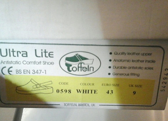 Toffeln white occupational shoes unisex nurse etc - Picture 5 of 6